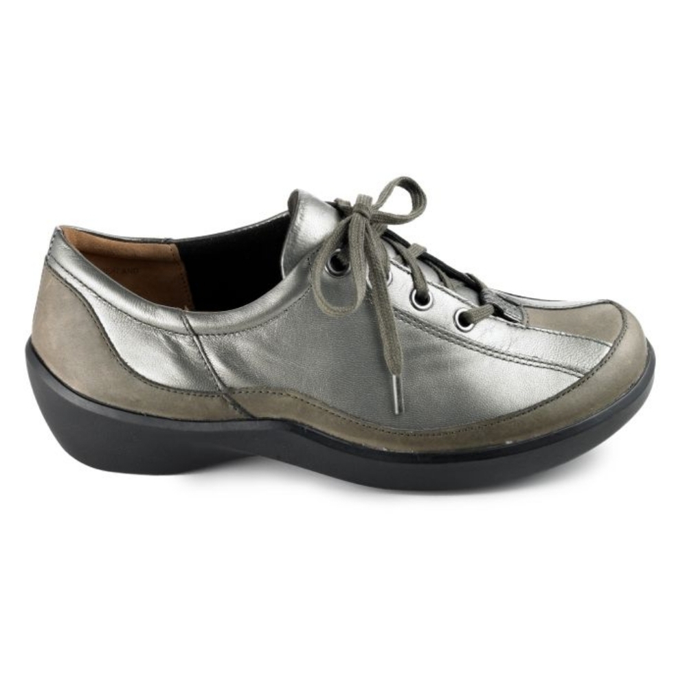 ZIERA Alley Charcoal / Pewter Lace-up Shoes Size 7.5 Womans